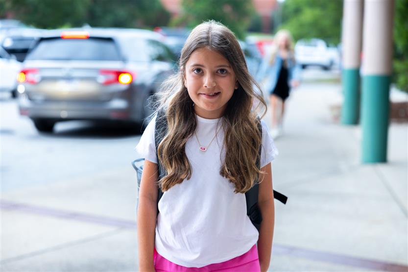 People smile on the first day of school